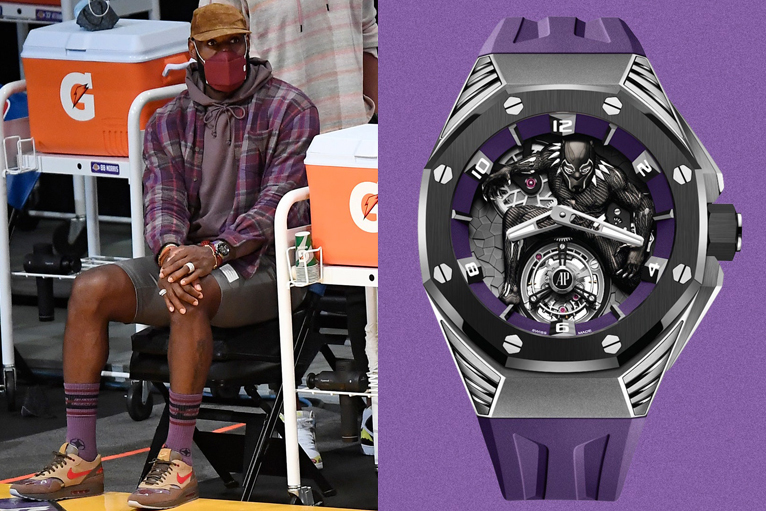 LeBron James Wears the $162,000 Black Panther Watch - GQ Middle East