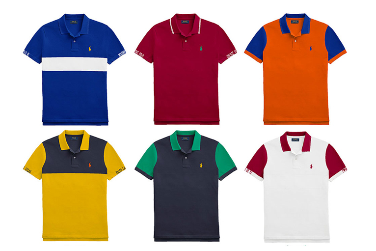 From Ralph Lauren, a Polo shirt made entirely of recycled plastic