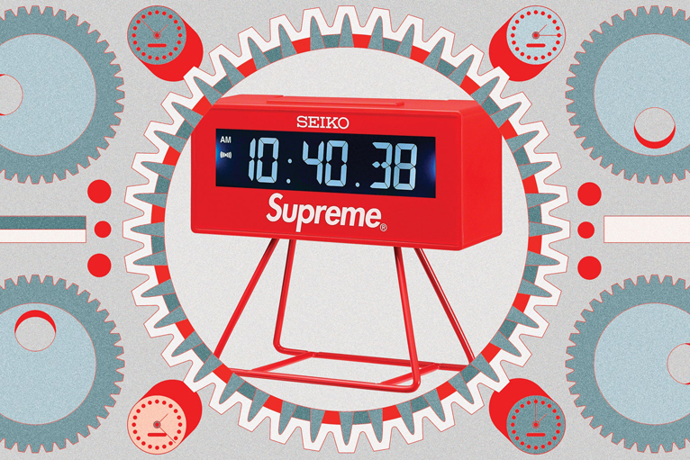 Supreme's New Clock Is Dropping In The Middle East At 7pm Today