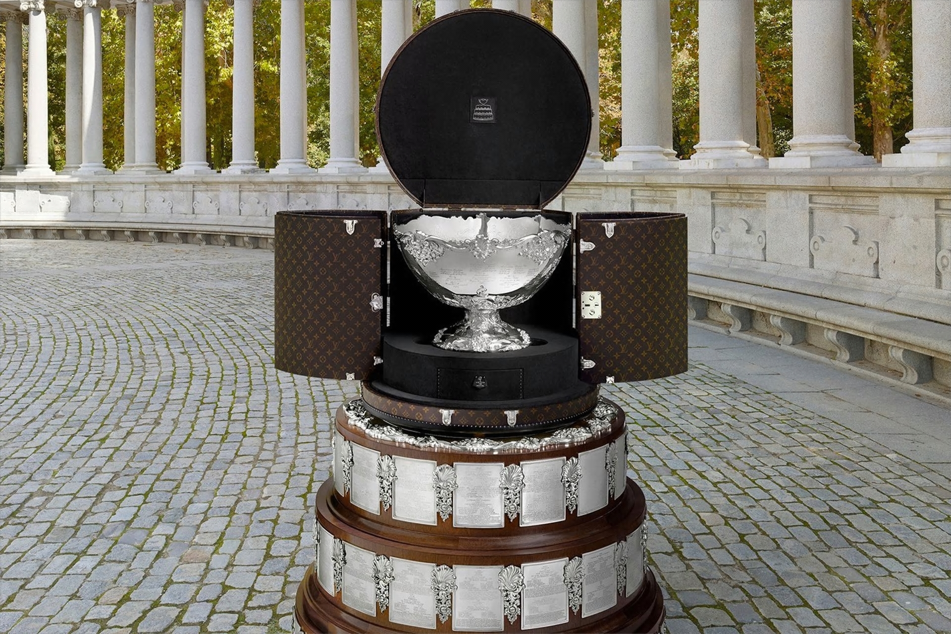 Louis Vuitton Presents 2023 Rugby World Cup Monogram Trophy Case