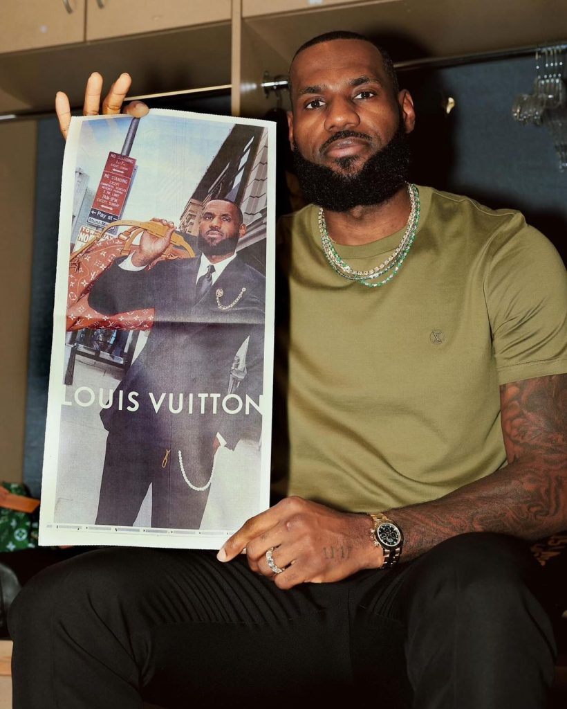 Lebron James for Louis Vuitton by Pharrell. Coming soon.⁠ ⁠ #lebron #l, Lebron