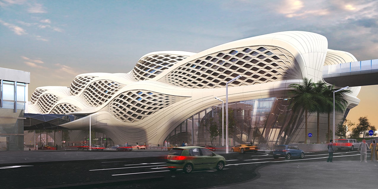 Zaha Hadid's King Abdullah Financial District Metro Station in Riyadh ...