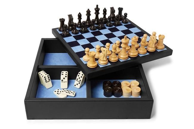 HERMES Sycamore Mahogany Wood Samarcande Chess Game 808520